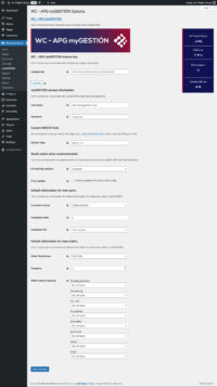 Plugin para Woocommerce WC - APG myGESTIÓN