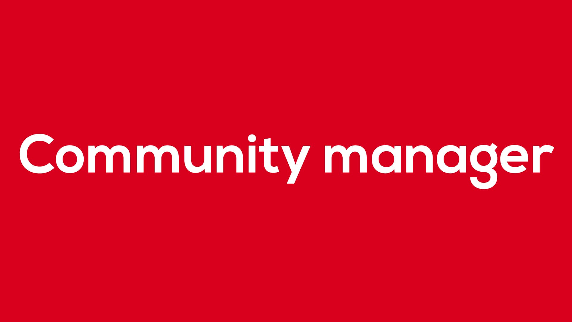 Community management - Blog