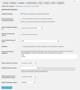 Impuestos en WooCommerce 2.1