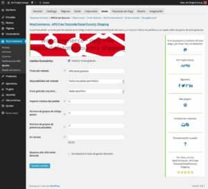 Plugin WC – APG Free Shipping version 0.4