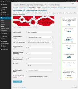 Plugin WC – APG Free Shipping version 0.8
