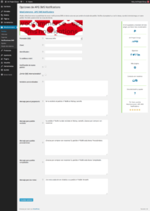 Plugin WC - APG SMS Notifications versión 1.1