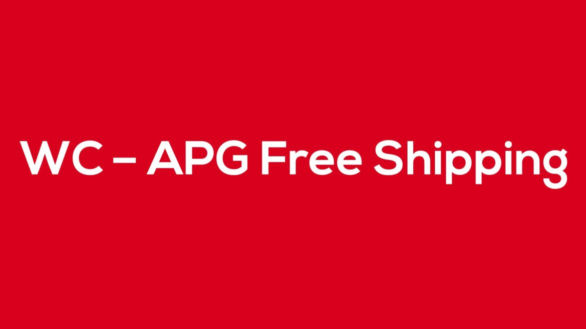 WC – APG Free Shipping - Blog